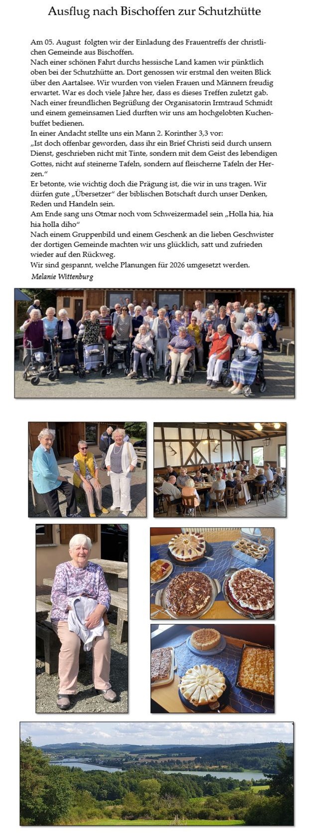 Ausflug nach Bischoffen zur Schutzhütte