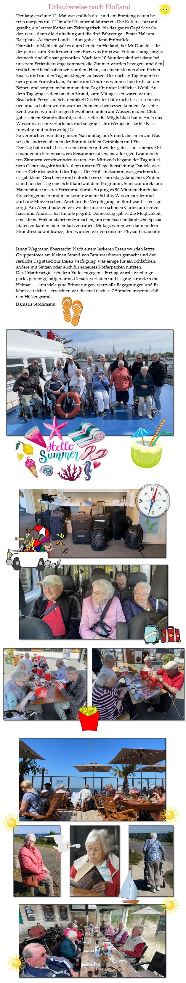 Urlaubsreise nach Holland